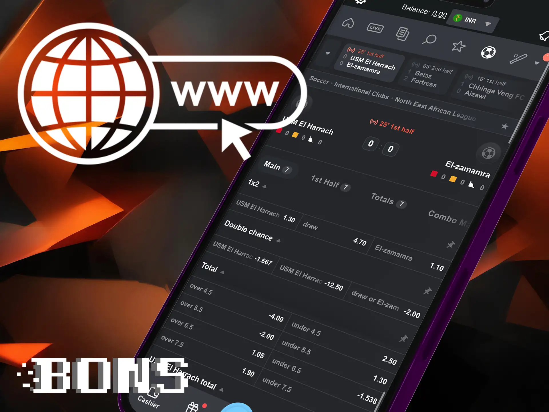 The web version of BONS is suitable for all operating systems and devices.