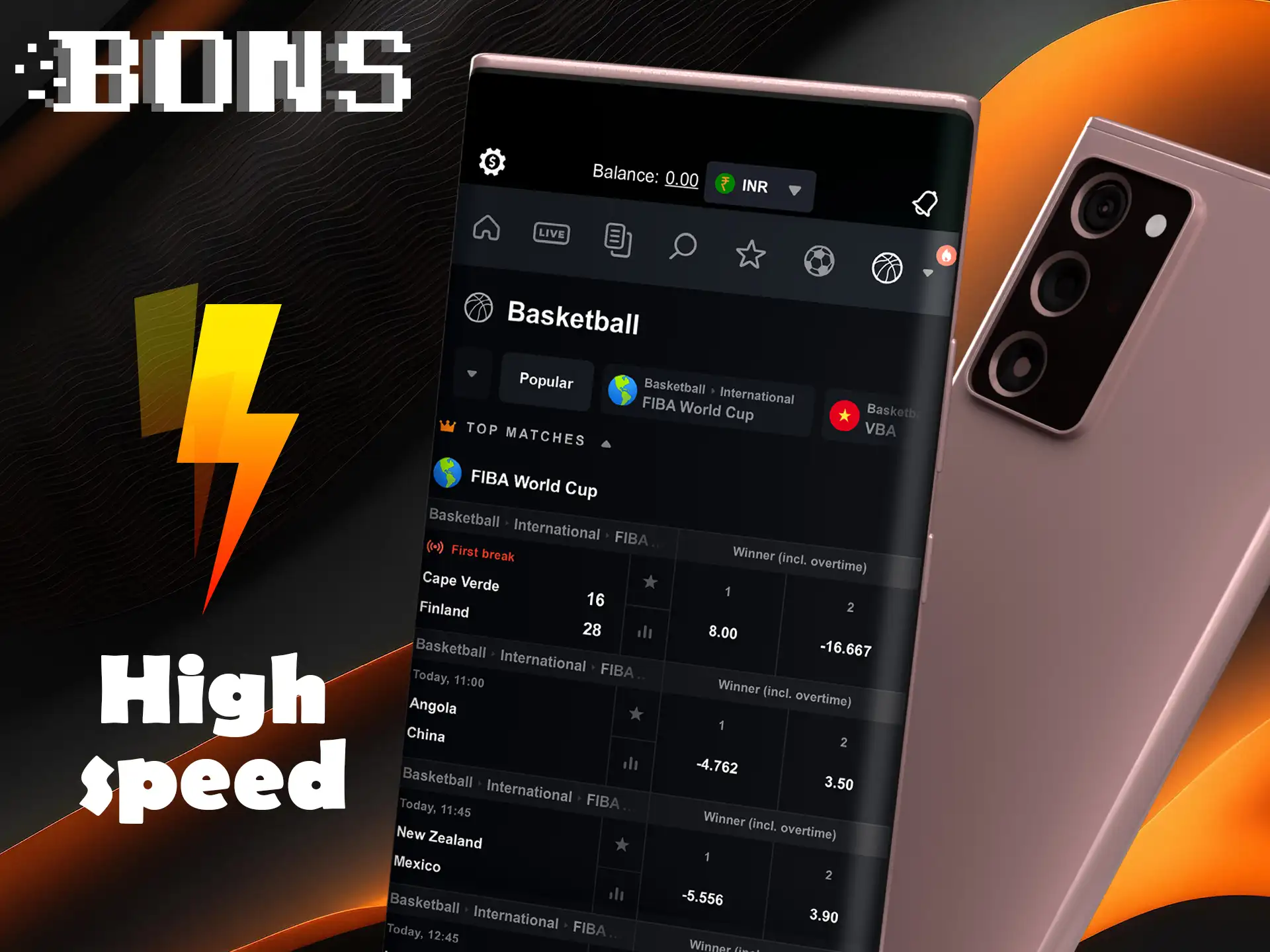 The BONS app is faster than the browser version and provides a more comfortable experience.