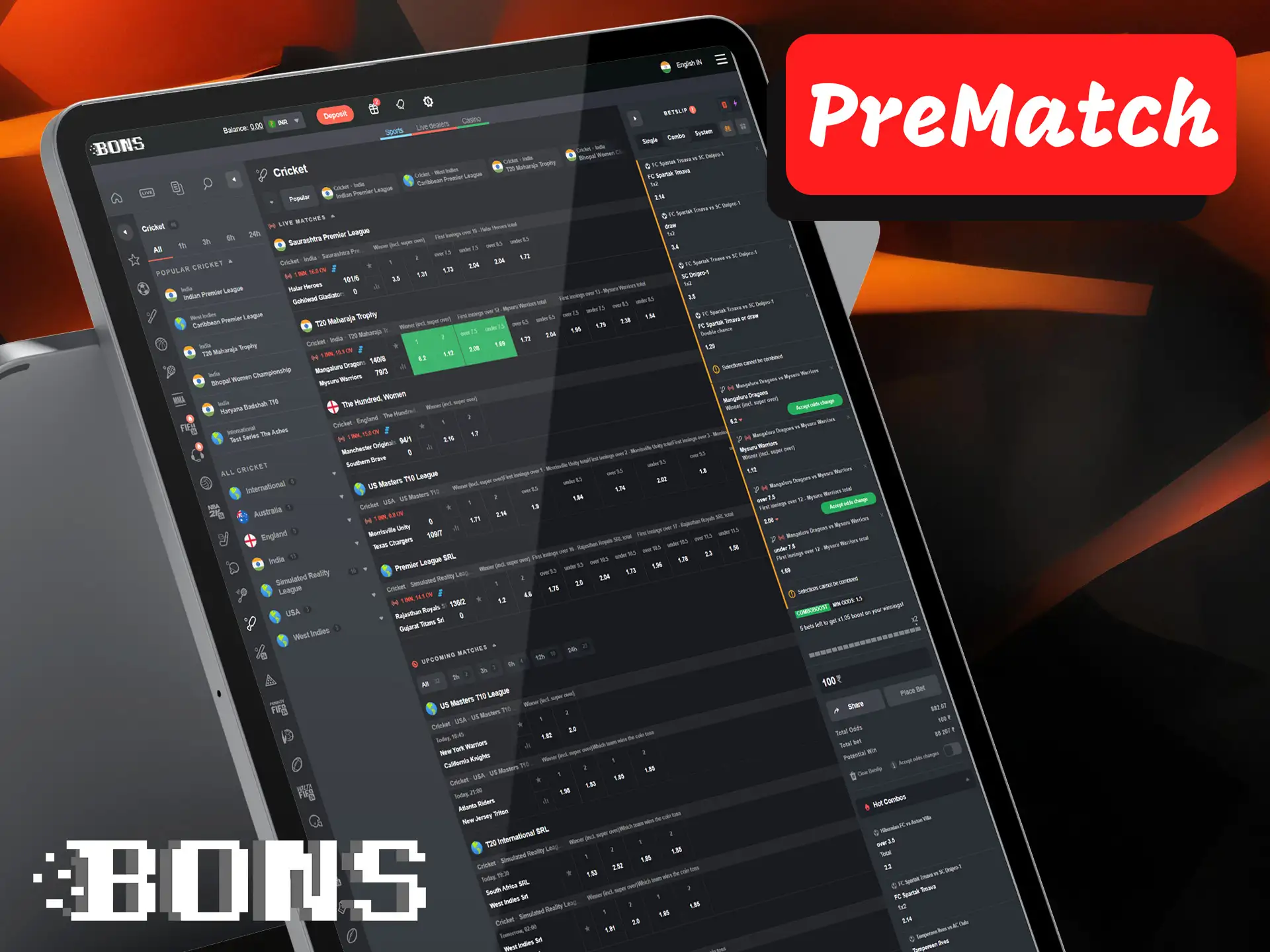 An option where you can bet on one of the outcomes of the match that is about to start.