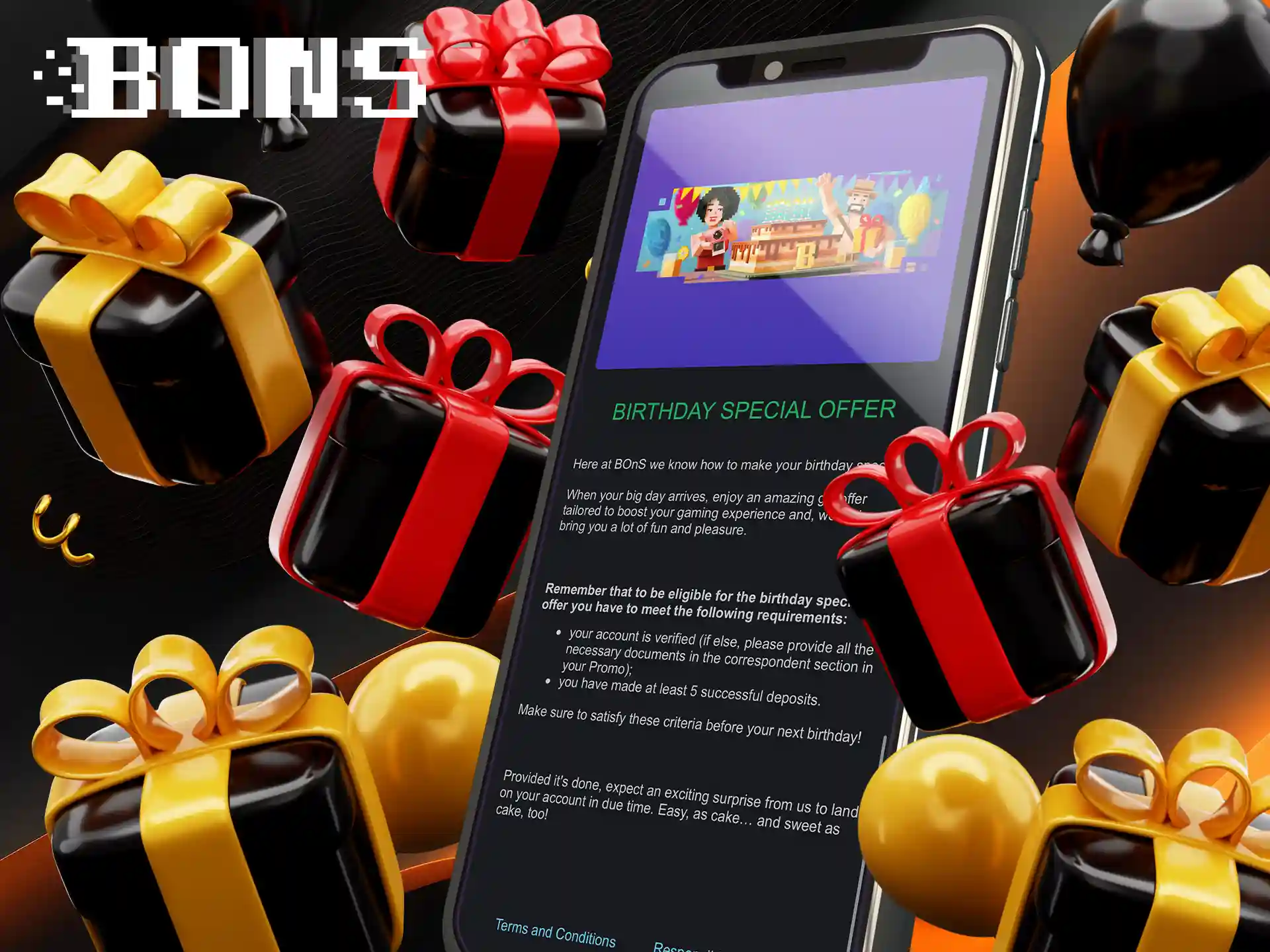 A unique bonus on your birthday to make extra bets and have fun.