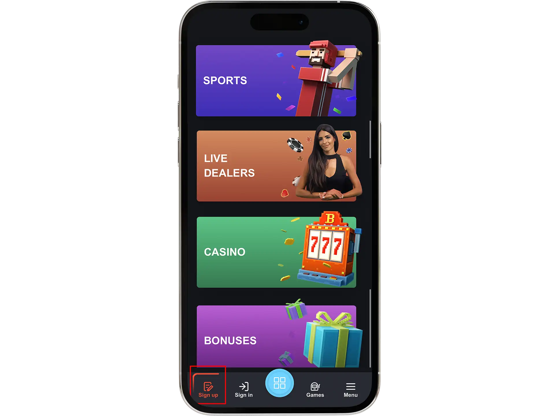 Open your browser and go to the official Bons website.