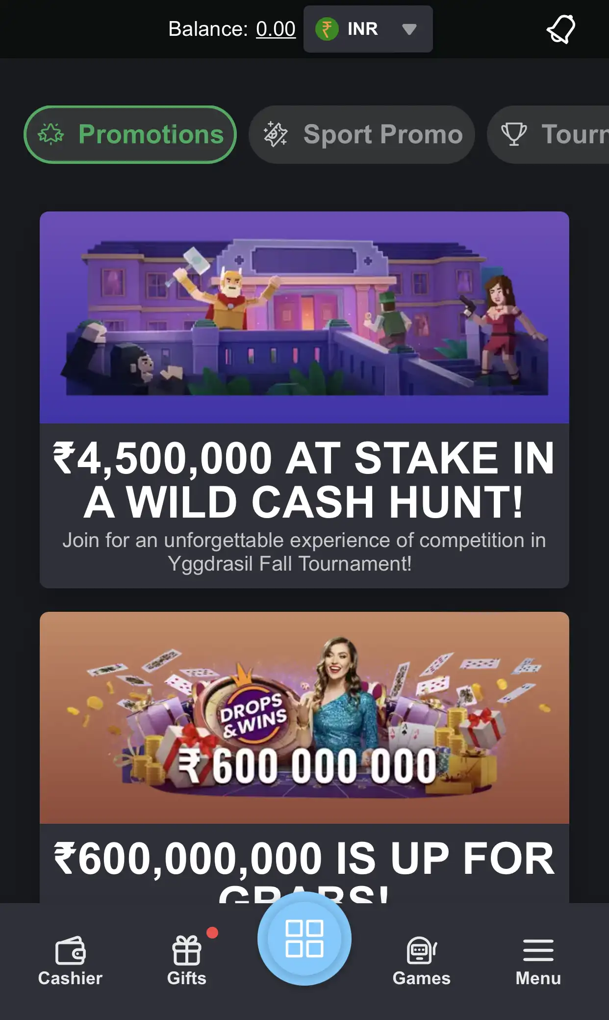 Get weekly bonuses and bet on sports or at BONS Casino.