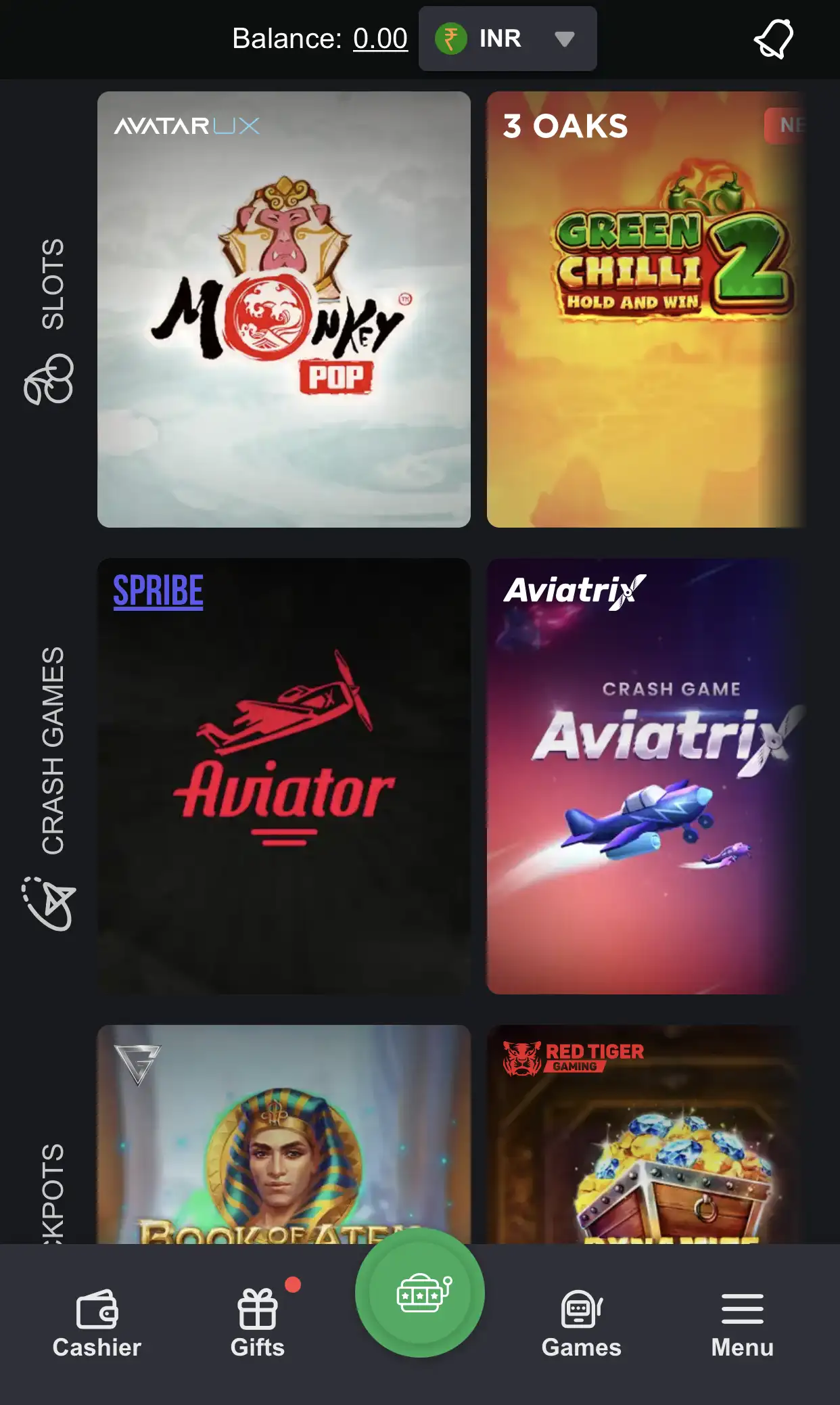 Check out the wide selection of games at BONS Casino and start playing.